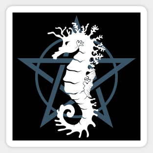 Satanic Seahorse Sticker